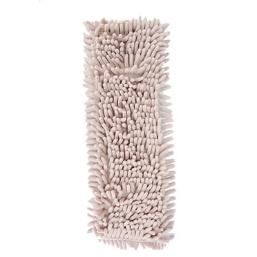 Reusable Mop Pads Cloth - Flat Replacement Heads For Wet Or Dry Floor Cleaning(Cream color)