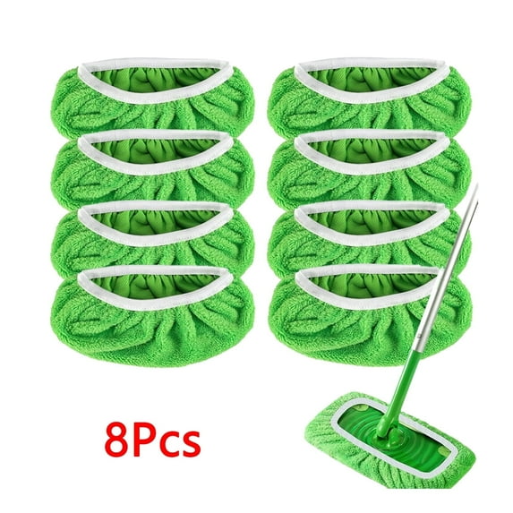 WYZCTTD Reusable Mop Pads Compatible with Swiffer Sweeper-8-Piece Set