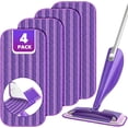 thumbnail image 1 of Reusable Mop Pads Compatible with Wet Jet, Jet Refills for Mop, 4 Pack Microfiber Replacement Hardwood Floor Cleaning, Dry Mopping Cloths 12" Refill, 1 of 5