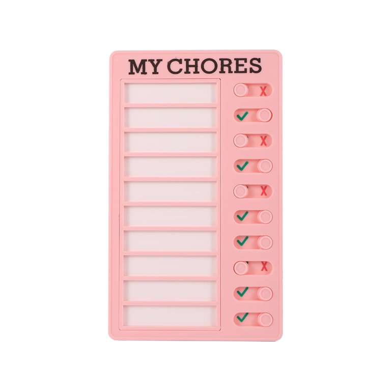 2 Pcs Chore Chart For Adults To Do List My Chores Checklist Task Board Sliding Routine Chart For Kids, Memo Boards Slider Schedule DIY Detachable Daily Checklist Planning Table (2Pcs
