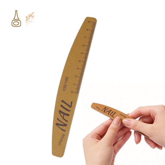Reusable Nail File – 7.1 Inch Double-Sided Sponge Sanding Block,Nail Shaper for Natural,Acrylic & Gel Nails – Washable & Reusable Manicure Tool(1PC)