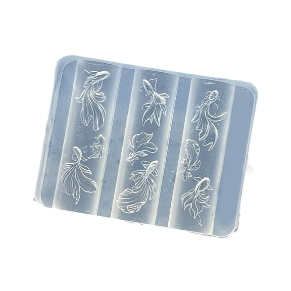 Reusable Nails Art Silicone Casting Mould With Marine Life Pattern Quick Cleaning Designs for Home Enthusiasts