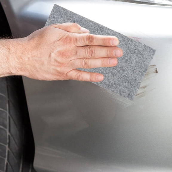 Reusable Nano Magic Cleaning Cloth,Scratch Remover for Vehicles,Nano Sparkle Car Polish for Car Paint & Scratch Repair,Swirl & Water Spots Remover,Repair Scratch,with Paste (Grey)
