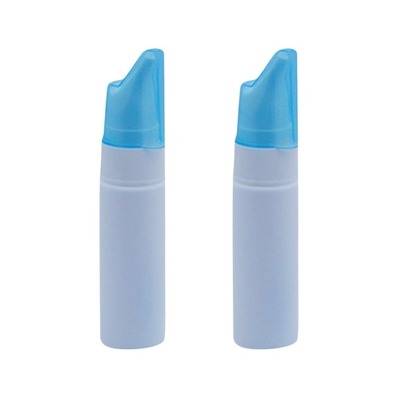 Reusable Nasal Spray Bottle 2 Pack Portable Fine Mist Atomizer Leakproof Travel Size Empty Dispenser for Liquid Solution