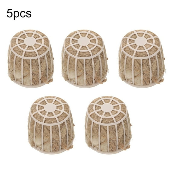 Reusable Nesting Material Holders for Birds - Cotton & Jute Mix, 1or 5 Pack