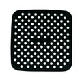 thumbnail image 1 of Reusable Non Stick Fryer Liner Mat 8" 9" Square,Food Grade Silicone,Dishwasher Safe,Fits Air Fryer Baskets & Cookware,Red Black,1PC, 1 of 2
