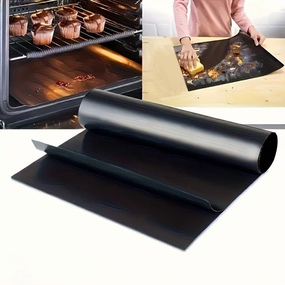 Reusable Non-Stick Oven Liner, Heat Resistant Teflon Baking Mat for Cooking BBQ