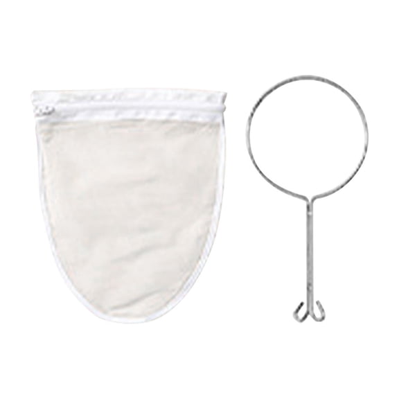 Reusable Nut Milk Filter Bag, Torqee Handle Strainer Bag, Practical Home Kitchen Tool, for Juice Filtering, Tea Brewing and Food Straining, Small