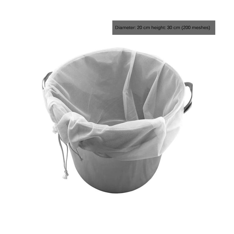 Reusable Nylon Filter Bag Food Coffee Milk Cloth Nut Cheese Filter Wine