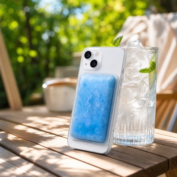 Reusable PCM Phase Change Cooling Ice Pad for Phones, Constant Temp Heat Absorb Back Patch, Portable Phone Cooler Sticker, for Mobile Gaming Live Streaming, Outdoor Summer Heat Relief