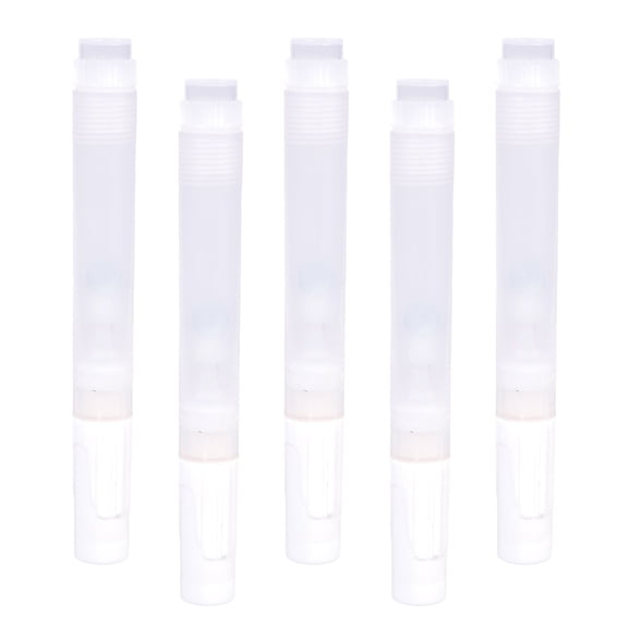 Reusable Paint Pens Set of 5 with 6.5mm Smooth Tip for Graffiti, Home Decor, Leather & Creative Projects