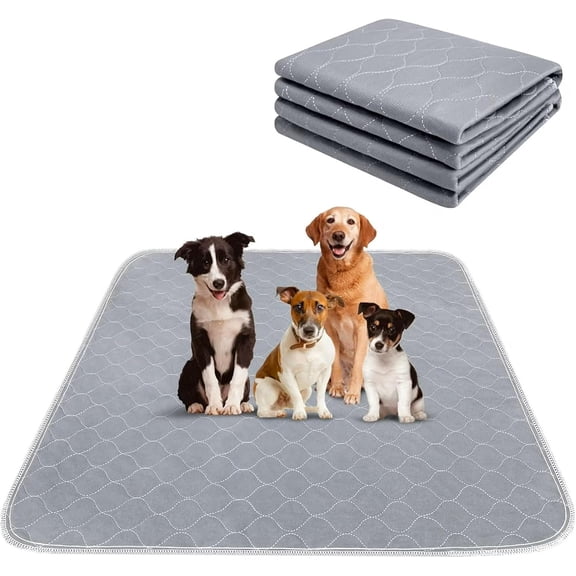 Reusable Pee Pads for Dogs Extra Large 60" x 48" Puppy Playpen Mat, Washable Pee Pads Heavy Absorbency Waterproof Dog Training Pads Non-Slip for Housebreaking, Whelping, Potty, Crate