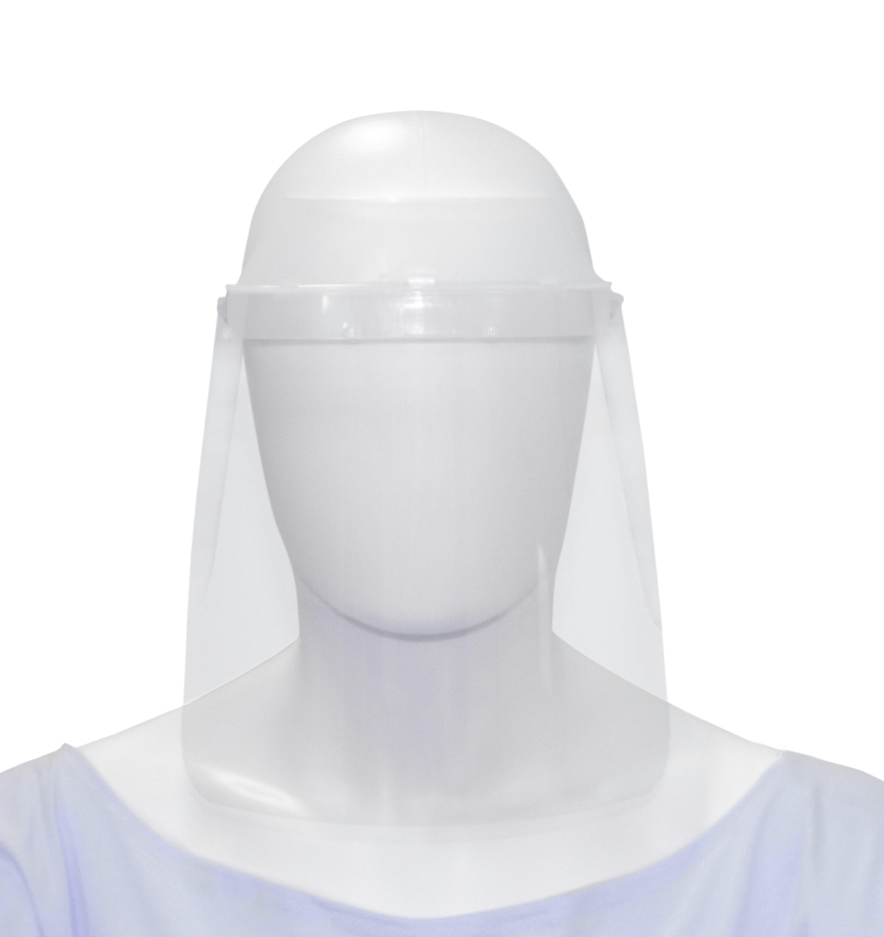 Reusable Personal Face Protection Headband with 10L" x 10.5H"crystal clear PET film face shield - Non-Medical