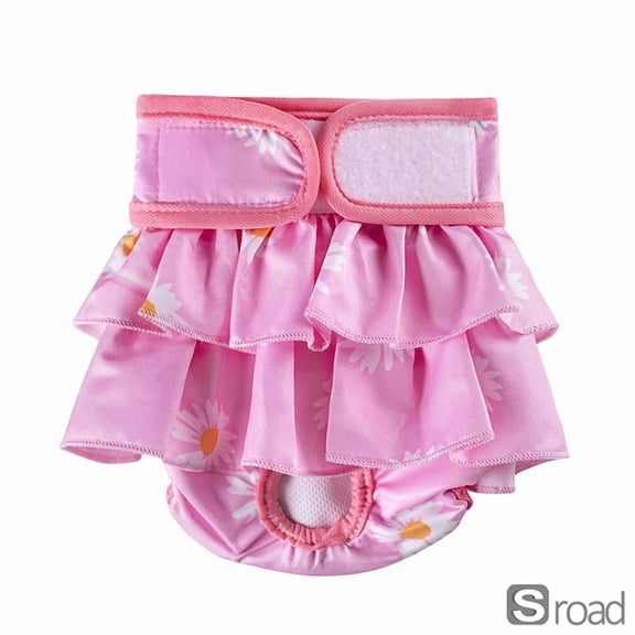 Reusable Pet Diapers For Dogs And Cats, Washable Leak-Proof Protective Underwear With Adjustable Waist, For Female Dogs In Heat, Incontinence, Post-Surgery Care (Multiple Sizes, XS To XL),S,B