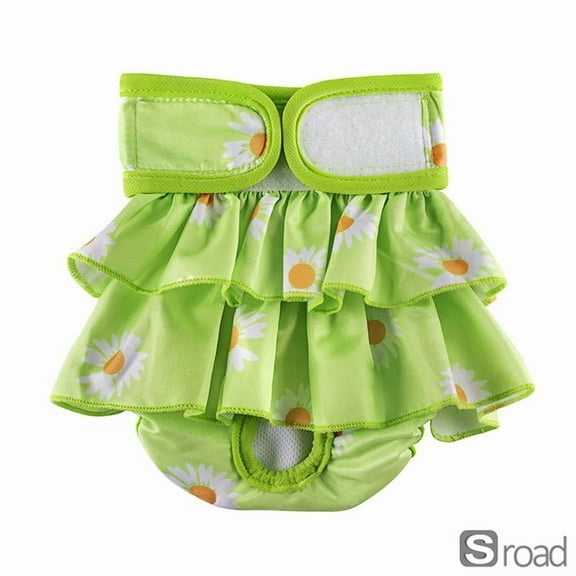 Reusable Pet Diapers For Dogs And Cats, Washable Leak-Proof Protective Underwear With Adjustable Waist, For Female Dogs In Heat, Incontinence, Post-Surgery Care (Multiple Sizes, XS To XL),XS,A