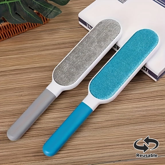 Reusable Pet Hair Removal Brush Set, Manual Static Electricity Lint Remover for Clothes, Bedding, Sofas, Furniture, and Carpets, Essential Household Cleaning Tool for Home and School