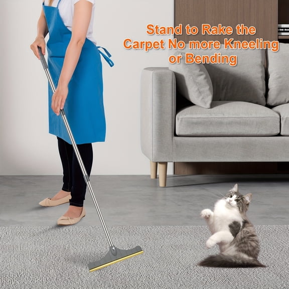 Reusable Pet Hair Remover for Dog & Cat - Easy Clean Fur Removal Tool for Couch, Carpet, Bed & Furniture - No Battery Lint Brush