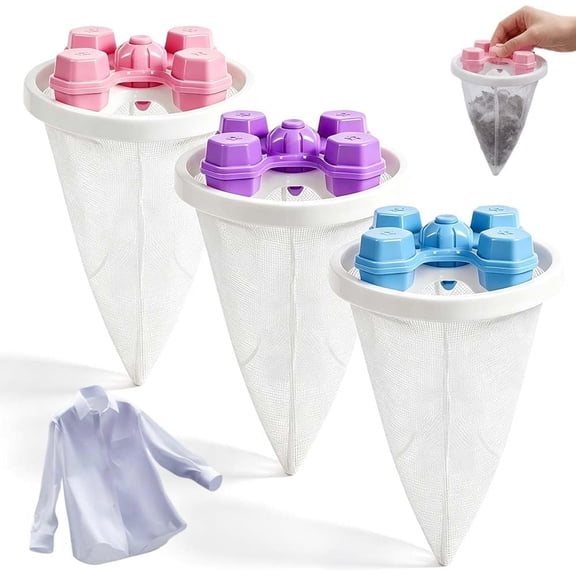 Reusable Pet Hair Remover for Laundry, Floating Washer Lint Catcher
