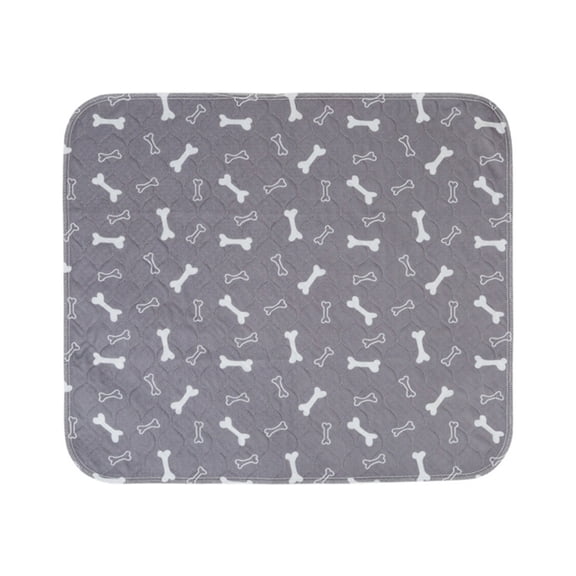 Reusable Pet Pee Pad – Bone Pattern, Waterproof & Absorbent Surface for Dogs & Cats, 70x80cm Washable Mat for Home Crate & Travel