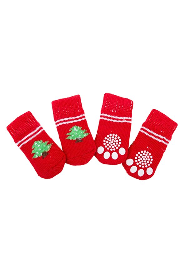 Reusable Pet Socks for Dogs and Cats Indoor Outdoor Breathable Washable Footwear with Toy Design