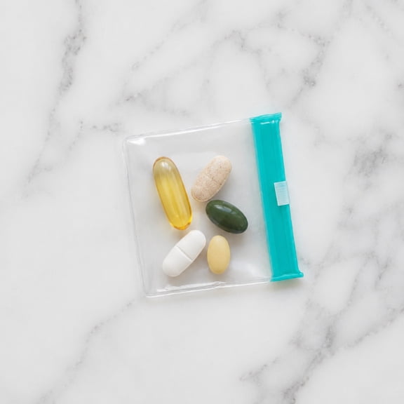 Reusable Pill Pouches for Travel, Color-Coded Daily Pill Organizer with Slide Lock Seal, Waterproof EVA Medication Bags for Vitamins, Supplements, Tablets, Capsules, Travel & Home