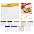 thumbnail image 1 of Reusable Pill Pouches for Travel: Color Coded Medicine Bags with Slide Lock Seal - Waterproof EVA Pill Pockets for Storage,2.91 x 2.91 Inch, 1 of 8