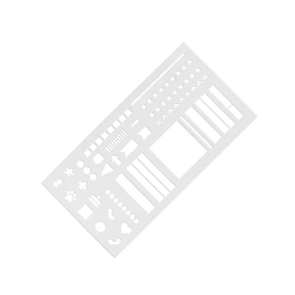 Reusable Planning Stencil With Alignment Grids For Journals Planners Cards Light Weight Easy Carry Plastic Materials
