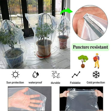 Reusable Plant Cover for Freeze Protection Lightweight Frost Barrier for Trees and Shrubs
