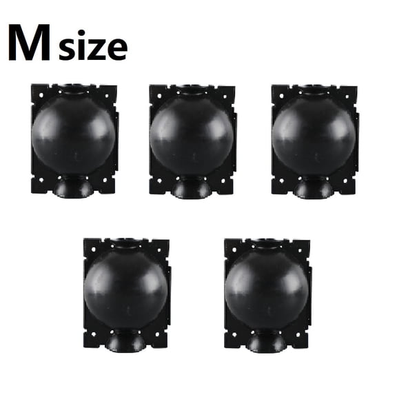 Reusable Plant Rooting Device Grow Graft Box, PP Plastic Propagation Ball for Cloning Trees, Roses, Fruit Bushes, 8cm Black - 5 Pack