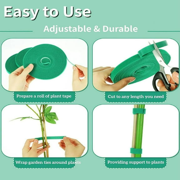 Reusable Plant Ties for Climbing Plants,Nylon Plant Tape Strap Gardening Tips,Tomato Plant Support,Garden Wire Ties for Cables(14.5mm*2m)
