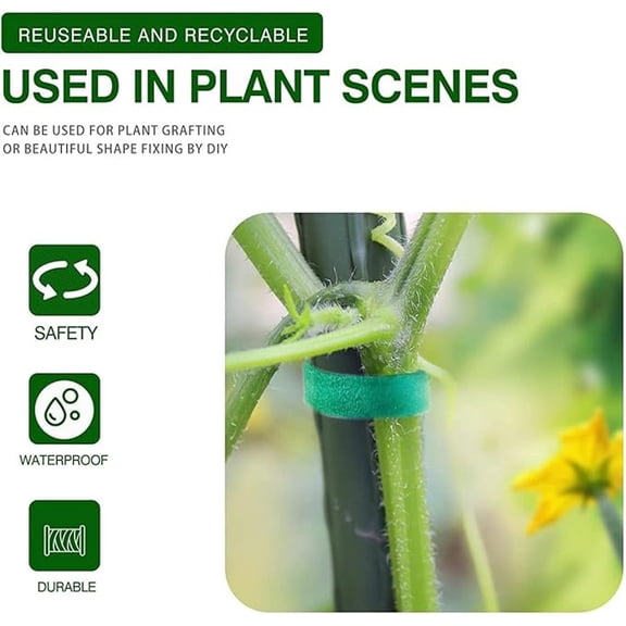 Reusable Plant Ties for Climbing Plants,Plan Straps,Nylon Plant Tape Strap Gardening Tips,Tomato Plant Support,Garden Wire Ties for Cables(500cmX1cm)