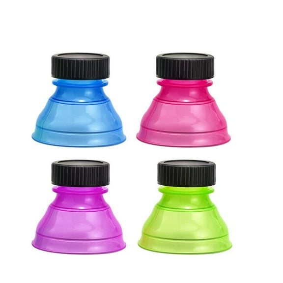 Reusable Plastic Bottle Top Cover Beverage Beer Water Dispenser Lid Protector Eco-Friendly Snap On Cup Soda Saver Random