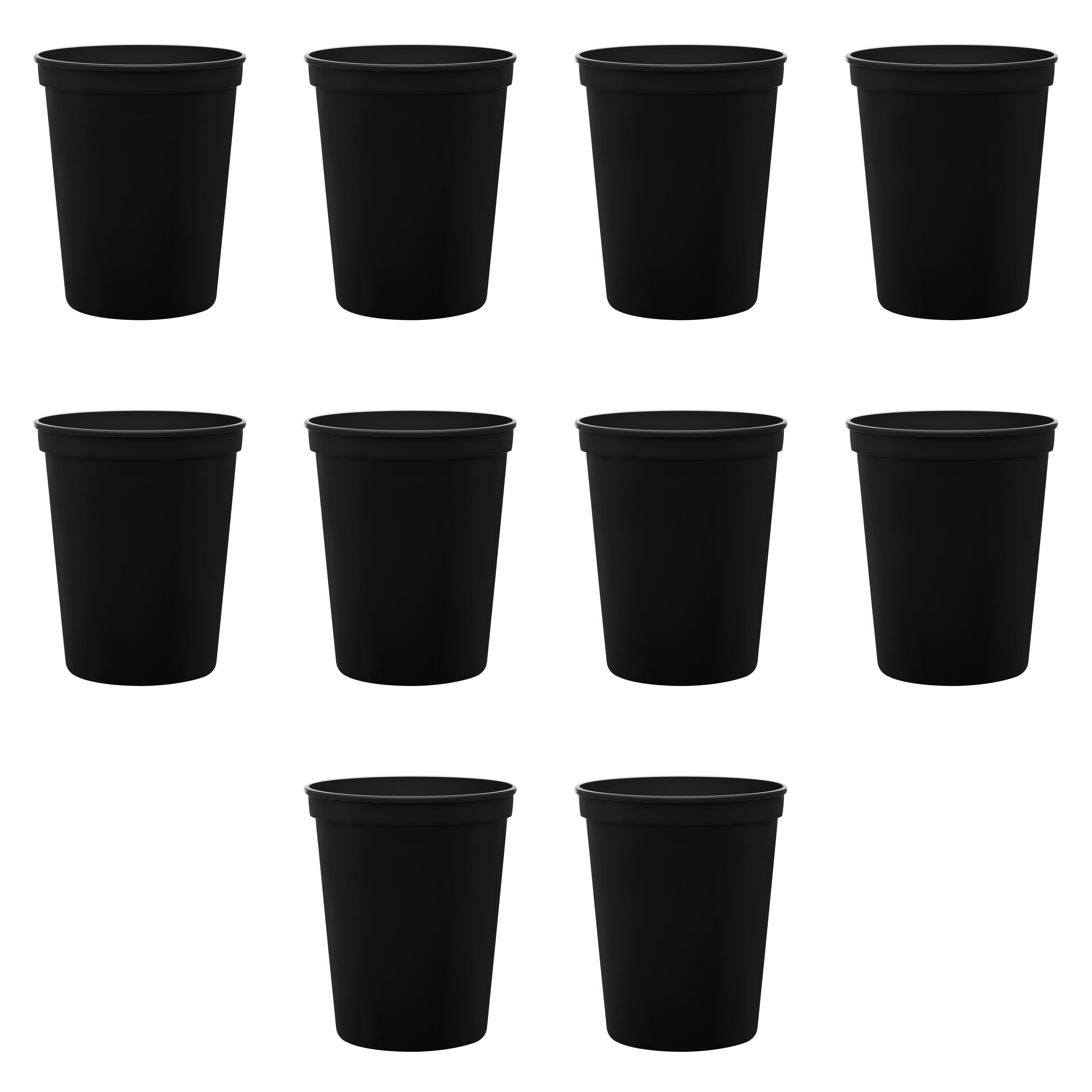 6 oz plastic wine glass Upscale Round White 12 Oz. Plastic Wine Goblets | 6 Cups main image 0