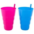 thumbnail image 1 of Reusable Plastic Cups with Straw, 1 of 5