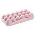 thumbnail image 1 of Reusable Plastic Egg Carton with Lid – 18 Grid Stackable Fridge Egg Holder Tray, 1pc for Kitchen, Restaurant & Camping Storage, Airtight Freshness Preservation., 1 of 4
