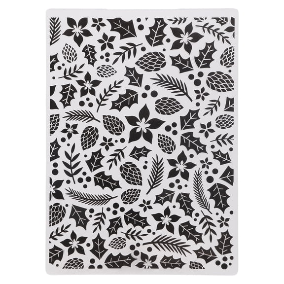 Reusable Plastic Embossing Plate for Craft Decorative Pattern Art Supplies