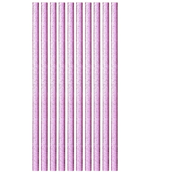 Reusable Plastic Flash Cup Straw, Glitter Coated Drinking Tube for Tumblers and Glasses, Eco Friendly Smoothie Straw for Home and Party Use