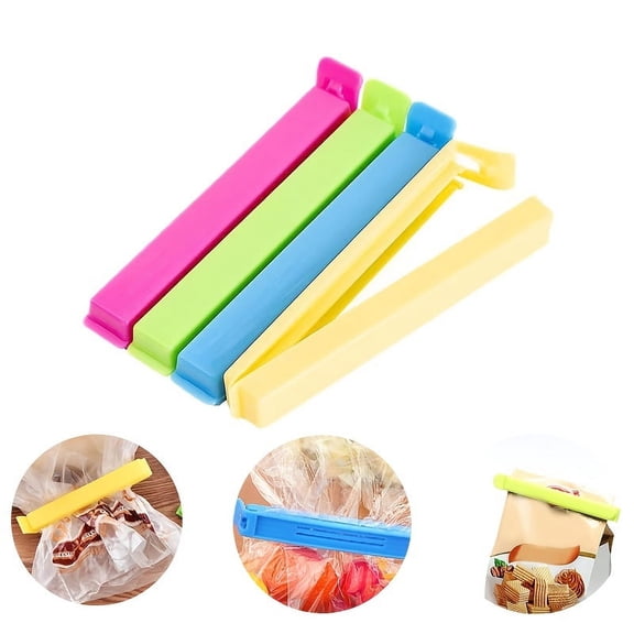 Reusable Plastic Food Sealing Clips - Keep Your Kitchen Food and Snacks Fresh! (Random Colors) For Hotel/Commercial for hotels,restaurant,stalls,food trucks