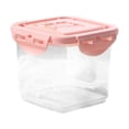 Kitchen Plastic Container Reusable Plastic Food Storage Container with Leak-Proof Lid for Kitchen ...