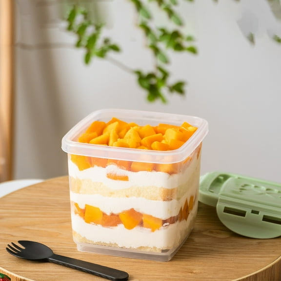 Reusable Plastic Freezer Containers with Leak-Proof Lids, 650ml Meal Prep Storage Jars for Snacks, Ice Cream, and Food Organization