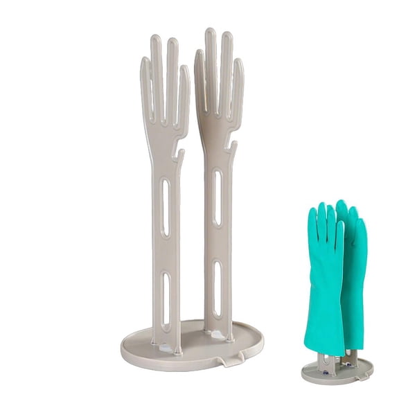 Reusable Plastic Glove Drying Rack for Kitchen & Bathroom | Sink Holder Stand for Dishcloths & Mitten
