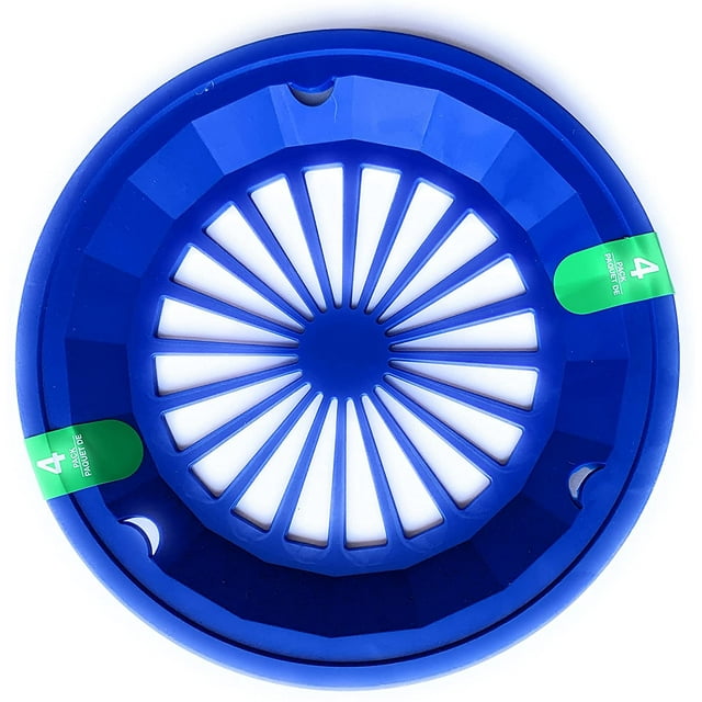 Reusable Plastic Paper Plate Holders Set Of 4 Blue Shade May Vary
