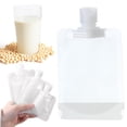 thumbnail image 1 of Reusable Plastic Pouches, Versatile Liquid Carriers for Picnics and Outings, Travel for Toiletries, Squeeze Bulk Pouches, Refillable Containers for Shampoo Conditioner Lotion Soap Liquids (50ml), 1 of 5