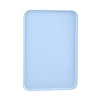 Reusable Plastic Serving Tray,Multi Use Large Capacity Tray,Platters for Party,Large Tray Dishes for Serving Food,Buffet,Snacks,Fruit,Rectangle,Thanksgiving Christmas Essentials,BPA Free(Blue)