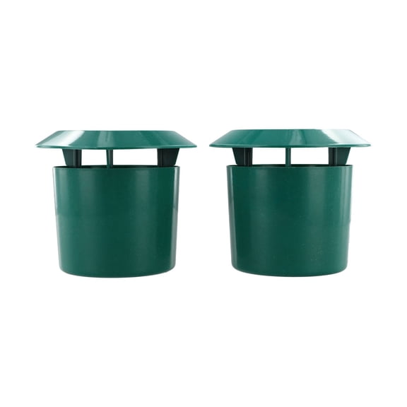 Reusable Plastic Snail Trap for Garden, Orchard & Vegetable Patch  8 x 10 cm Green Pest Control Box, 2-Piece Set