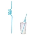 thumbnail image 1 of Reusable Plastic Straws, Straws Plastic Drinking, 12inTwisted Coil, Reusable Straws, Straws Reusable, AccessoriesforBeverages, Light Blue, 1 Pc, 1 of 2