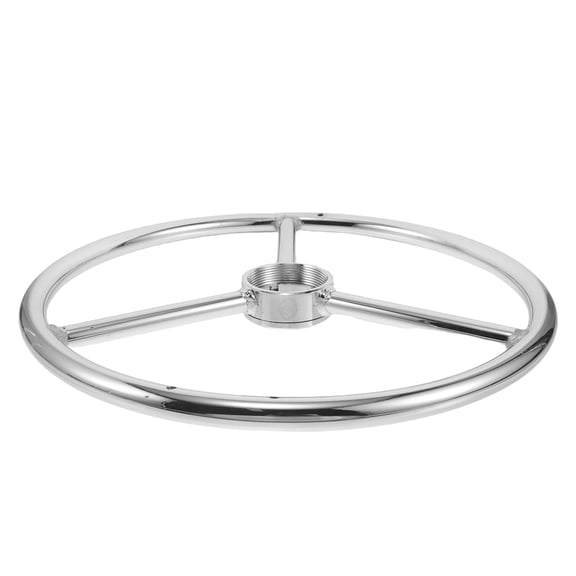 Reusable Plated Silver Chair Foot Rest Ring Heavy Duty Metal Base Replacement for Bar Stool
