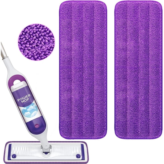 Reusable Power Mop Pads Compatible with PowerMop & All 15 Inch mop