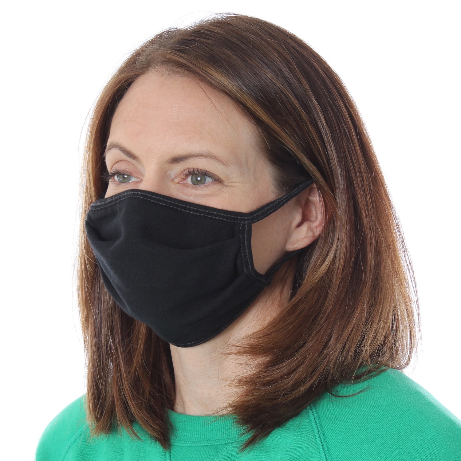 Reusable Protective Cover For Face Mask Double Layer Pleated Cotton 1 ...