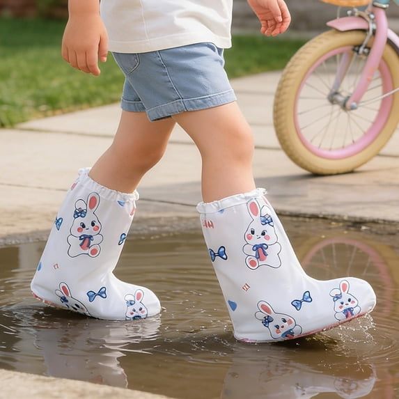 Reusable Protective Shoe Covers for Rainy Weather, Durable Outdoor Footwear Protectors with Elastic Cuffs, Rain Boot Covers for Commuting Walking in Wet Conditions Footwear Protection Accessory